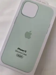 当日発送 iPhone 15 シリコーンケース ソフトミント【純正】
