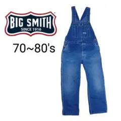 ビッグスミス オールインワン つなぎ L ワーク 70s 80s ビンテージ 黒