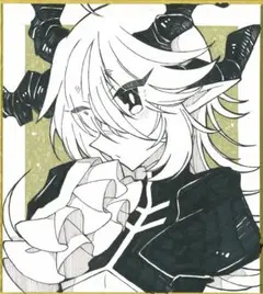 17；手描きイラスト　色紙　オリジナル　原画　チャイナ