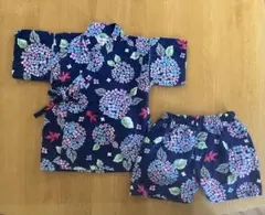 あじさい柄　甚平セット 90cm