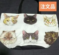 ○ドでか○kokka 猫柄バケツ型エコバッグ