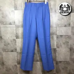 GoodDesign♪ ツータック スラックス 帯電防止 ロイヤルブルー
