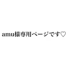 amu様専用ページです♡