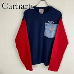 Carhartt 90s カーハート ワンポイントロゴ リメイクトレーナー