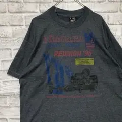 USA製90sヴィンテージTシャツ！シングルステッチ　グレー半袖古着　XL 18