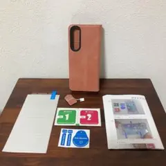 ＊Xperia5v 5G ケース 【硬度9H 強化3Dガラスフィルム】