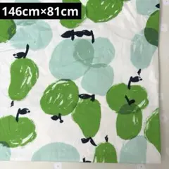 オックス生地 フルーツ グリーン 146cm×81cm