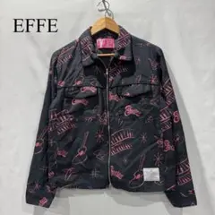 EFFE エッフェ プリント ジップアップ 薄手 アウター 原宿 ストリート