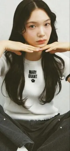 MARY QUANT 半袖リブニットトップス