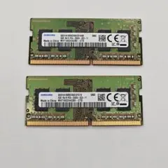 8GB サムスン ノートPCメモリ DDR4 PC4-2666V 4GBｘ2枚