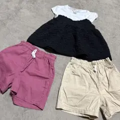 プティマイン　130サイズ　パンツ2枚、トップス一枚