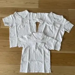 ホワイト ポロシャツ 3枚セット　120cm
