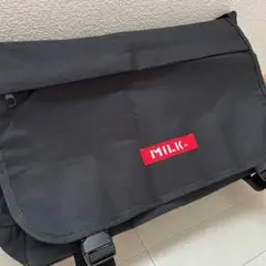 MILKFED ミルクフェド メッセンジャーバッグ ビッグ 大きめ 黒 ブラック