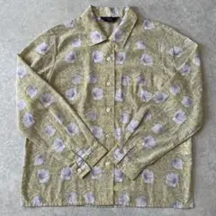 V&Amuseum 東京ブラウス ウィリアムモリス 花柄 長袖 ブラウス M