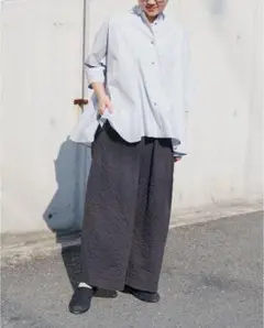 entwa ハーフオーバーシャツ