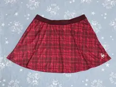 ルコック　テニススコート　チェック フレアスカート