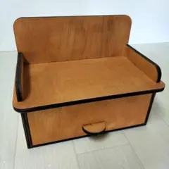 95*《ティッシュケース》吊り下げ インテリア カバー 木製 北欧