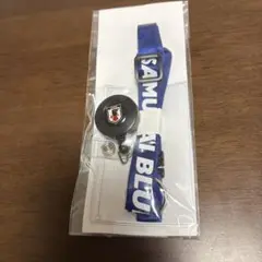 新品未開封品　サッカー日本代表SAMURAI BLUE リールストラップ