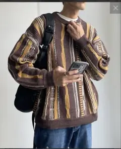 CPCM 3Dニット　ブラウン