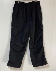 ⬜︎フリークスストア　ブラック ワイドパンツ ナイロン
