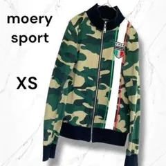 【moery sport】モエリー　カモフラージュ迷彩柄フルジップスウェットXS