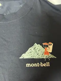 モンベル　Ｔシャツ　ネイビー 紺色系　Mサイズ!古着！