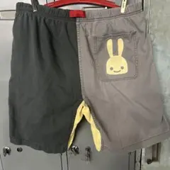 CUNE ボトム 左右非対称ショートパンツ