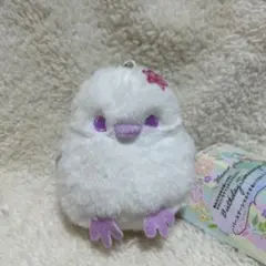 バースデーシマエナガぬいぐるみミニマスコット　7月　ユリ