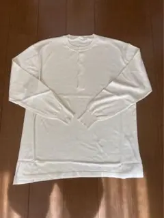 コモリ シルクコットンカシミアヘンリーネックニット