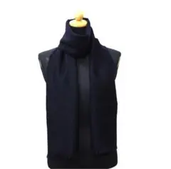 【美品】グッチ/GUCCI カシミヤ100% ストール マフラー ネイビー 紺