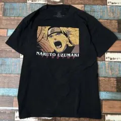 メンズ　古着　NARUTO ナルト　アニメ　半袖tシャツ　黒　サイズXL