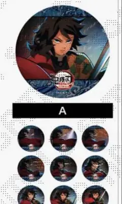 【新品】鬼滅の刃 水の呼吸ランダムアクションアニメーション缶バッジ 冨岡義勇　A