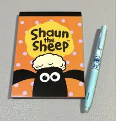 新品 ひつじのショーン メモ帳 & エマルジョンボールペン 黒 セット