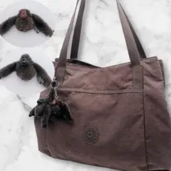 KIPLING キプリング　トートバッグ　大きい　マスコット2個付き