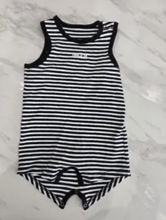 COMME CA ISM　ストライプロンパース 70cm