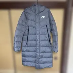 NIKE ナイキ フード付きダウンコート グレー