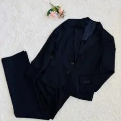 LES MUES Femme セットアップ スーツ 黒 サイズM（741）