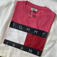 【新品】トミーヒルフィガー　ビッグフラッグ　ピンク　Tシャツ　 XL