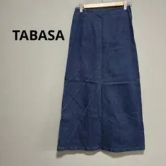 【古着】TABASA / タバサ　レディース　ロングスカート　デニム生地　M