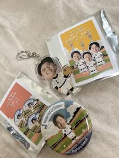 才木浩人 選手 梅野隆太郎 選手 シークレット キーホルダー 缶バッジ2点セット