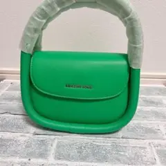 スモールハンドバッグ グリーン ショルダー 多機能 軽量 コンパクト