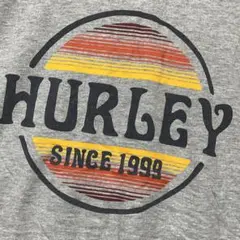 【Hurley】ハーレー1999ビッグロゴ　袖、裾カットオフコットンＴシャツ