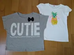 女の子 半袖Tシャツ 160cm 2点セット
