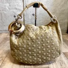 本物☆ジミーチュウ スタースタッズ レザーバッグ ショルダーバッグ ハンドバッグ