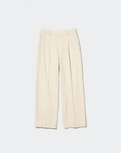 UNIQLO ユニクロ タックワイドパンツ ナチュラル S