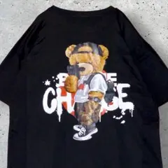ストリート ビッグ バックプリント Tシャツ t117