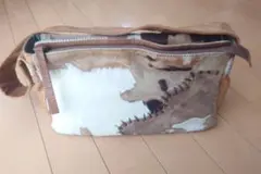 ショルダーバッグ 牛革 ハラコ コンビ レディース