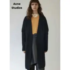 ほぼ未使用Acne Studios モヘヤ ロング ニットカーディガン ブラック