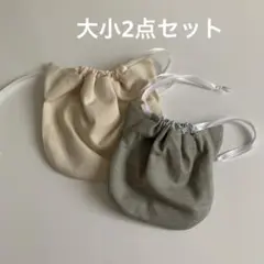 猫耳巾着(大小2点セット)