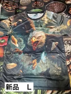 鷲グラフィックTシャツ アメリカS(日本Ｌサイズ　SAA